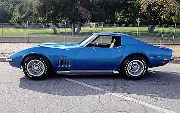 1969 Blue Chevrolet Corvette Coupe