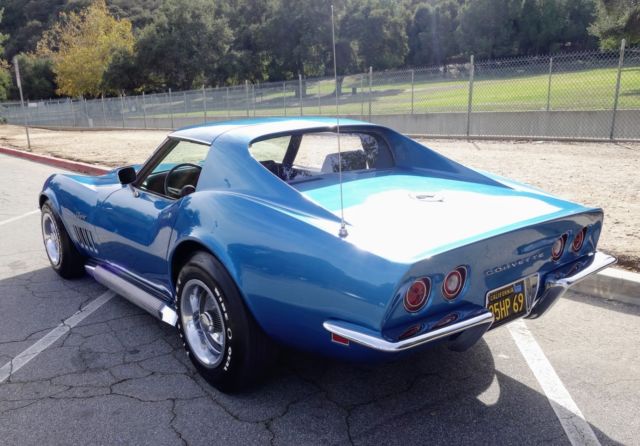 1969 Blue Chevrolet Corvette Coupe