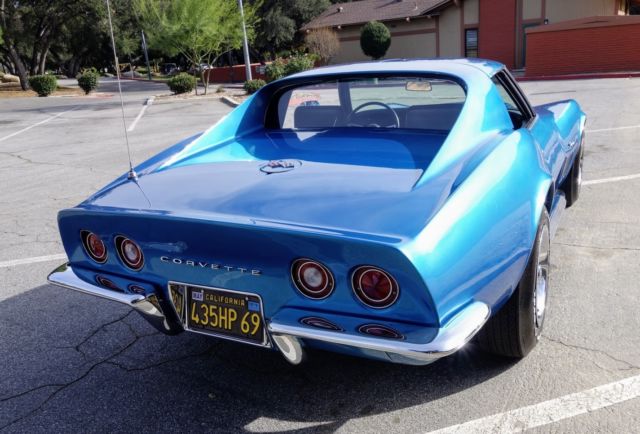 1969 Blue Chevrolet Corvette Coupe