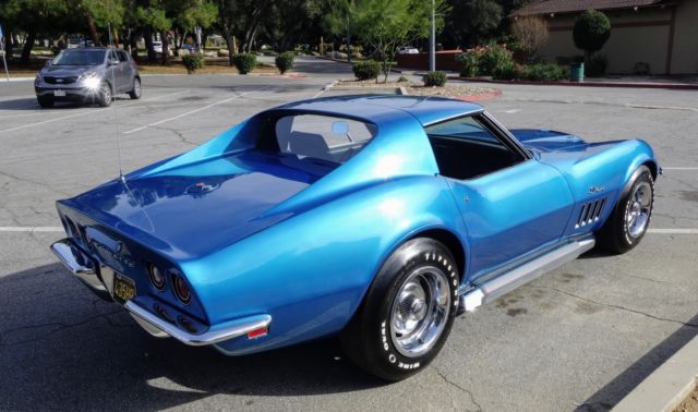1969 Blue Chevrolet Corvette Coupe