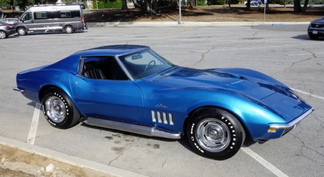 1969 Blue Chevrolet Corvette Coupe
