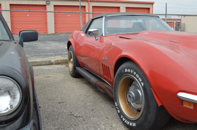 1969 Red Chevrolet Corvette Convertible