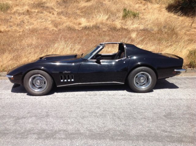 1969 Black Chevrolet Corvette T Top