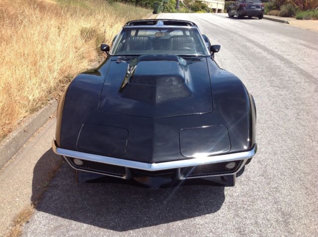 1969 Black Chevrolet Corvette T Top