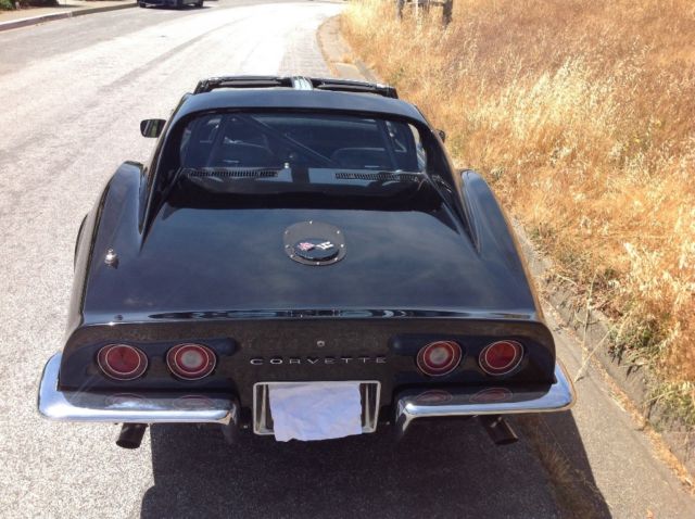1969 Black Chevrolet Corvette T Top