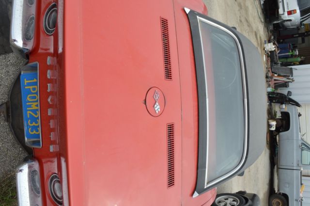 1969 Red Chevrolet Corvette Convertible