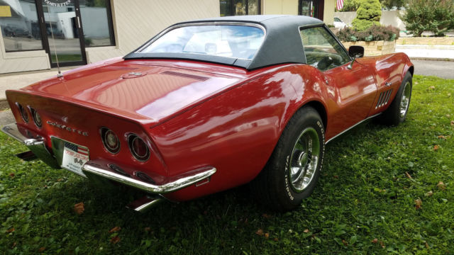 1969 Red Chevrolet Corvette Convertible