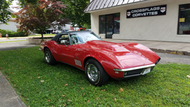 1969 Red Chevrolet Corvette Convertible
