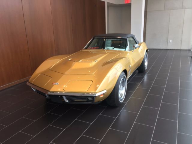 1969 Gold Chevrolet Corvette Convertible