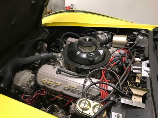 1969 Yellow Chevrolet Corvette Convertible
