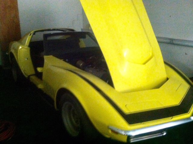 1969 Yellow Chevrolet Corvette Convertible