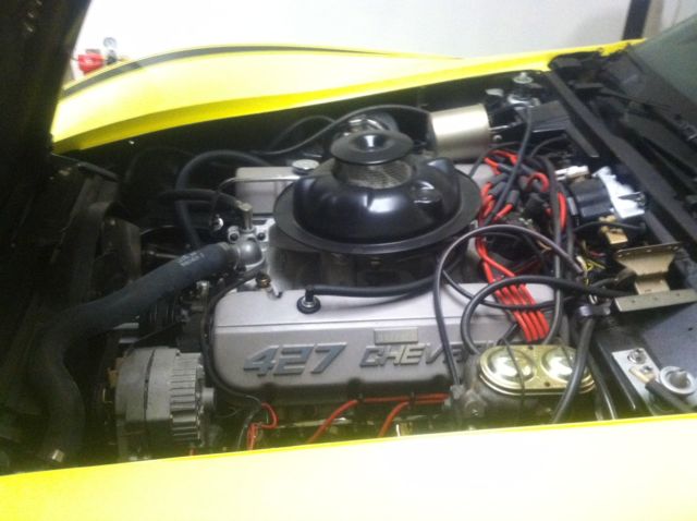 1969 Yellow Chevrolet Corvette Convertible