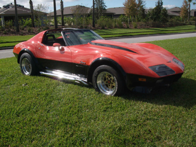 1969 Orange Chevrolet Corvette Coupe