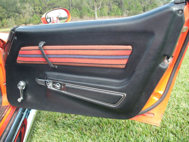 1969 Orange Chevrolet Corvette Coupe