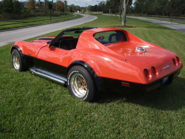 1969 Orange Chevrolet Corvette Coupe