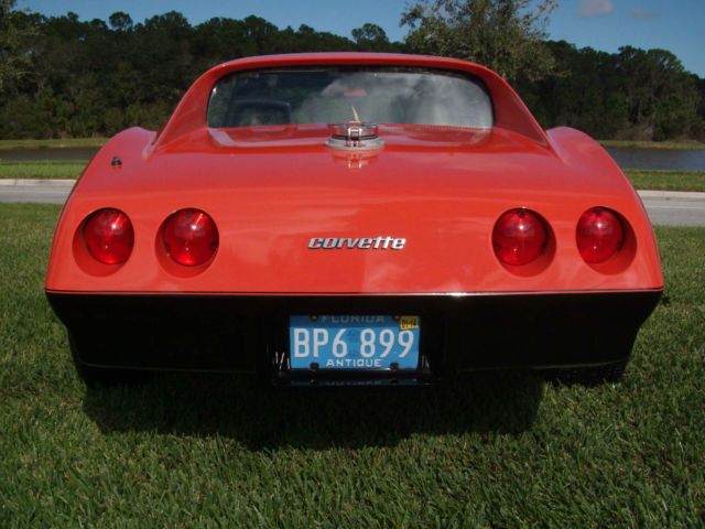 1969 Orange Chevrolet Corvette Coupe