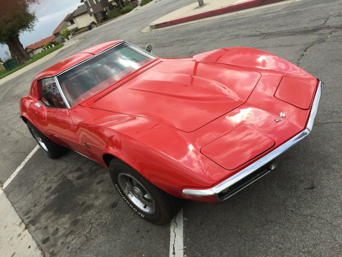 1969 Red Chevrolet Corvette Coupe