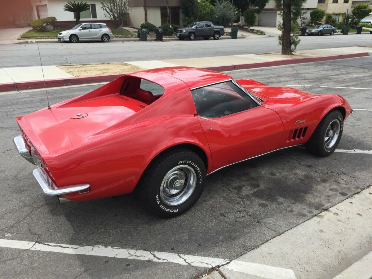 1969 Red Chevrolet Corvette Coupe