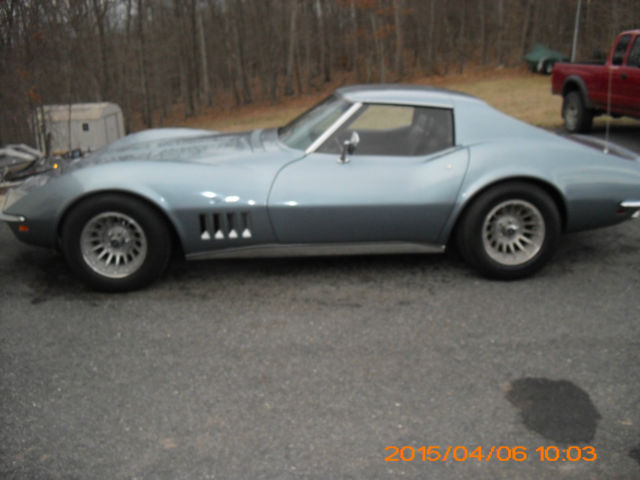 1969 Blue Chevrolet Corvette Coupe