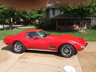 1969 Red Chevrolet Corvette Stingray T-Top