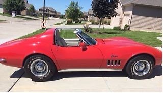 1969 Red Chevrolet Corvette Stingray T-Top