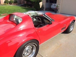 1969 Red Chevrolet Corvette Stingray T-Top