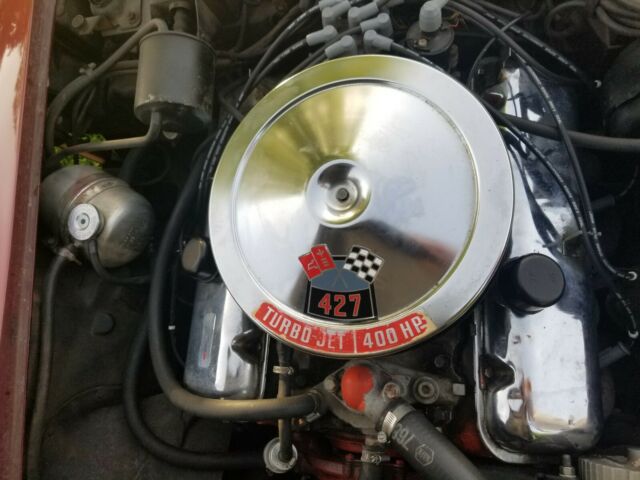 1969 Burgundy Chevrolet Corvette t-top