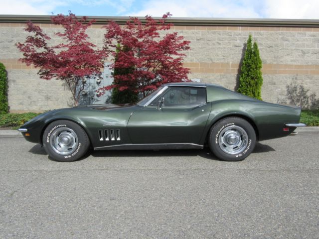 1969 Fathom Green Chevrolet Corvette Coupe