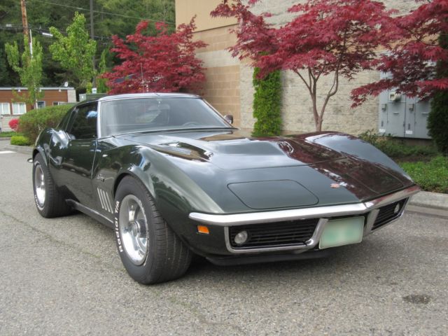 1969 Fathom Green Chevrolet Corvette Coupe