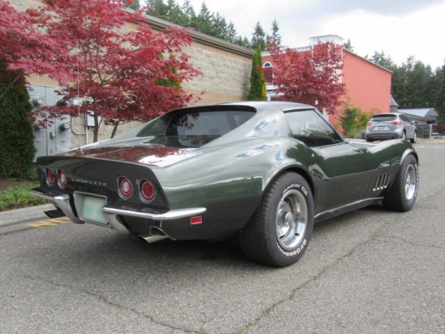 1969 Fathom Green Chevrolet Corvette Coupe