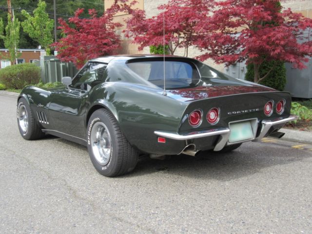 1969 Fathom Green Chevrolet Corvette Coupe