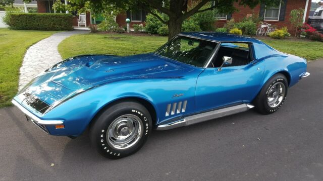 1969 Blue Chevrolet Corvette Coupe
