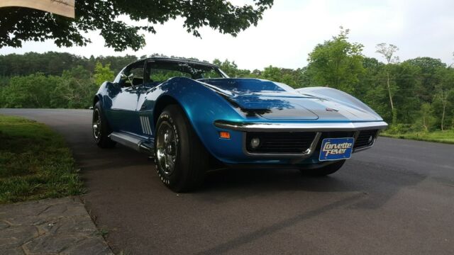 1969 Blue Chevrolet Corvette Coupe
