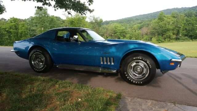 1969 Blue Chevrolet Corvette Coupe