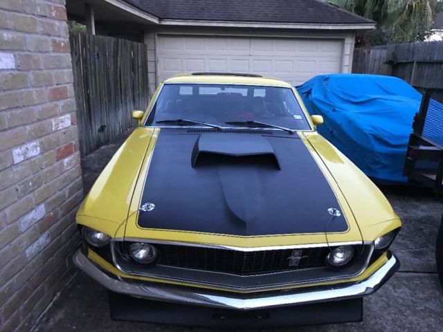 1969 Yellow Ford Mustang Coupe