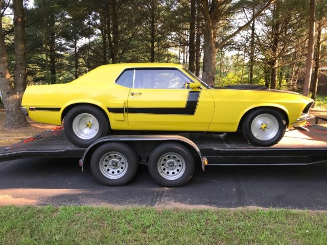 1969 Yellow Ford Mustang Coupe