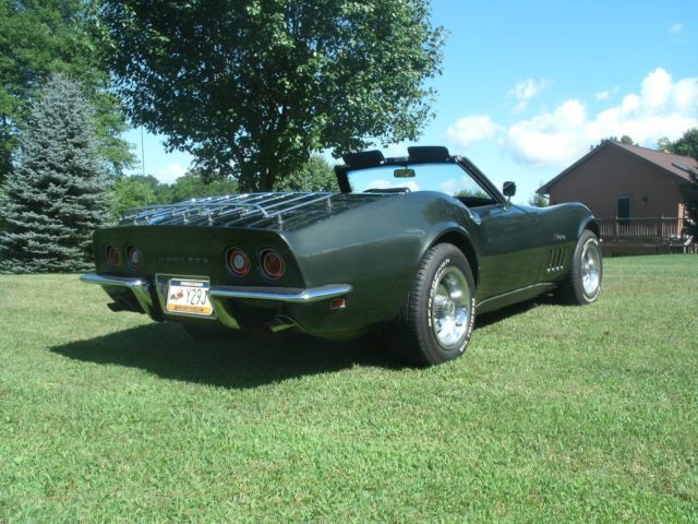 1969 fathom green Chevrolet Corvette Convertible
