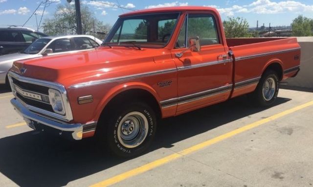 1969 Orange Chevrolet C-10 Standard Cab Pickup