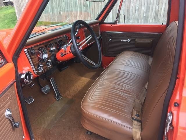 1969 Orange Chevrolet C-10 Standard Cab Pickup