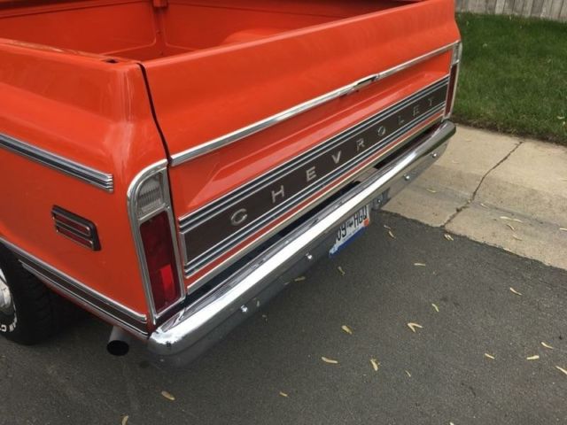 1969 Orange Chevrolet C-10 Standard Cab Pickup