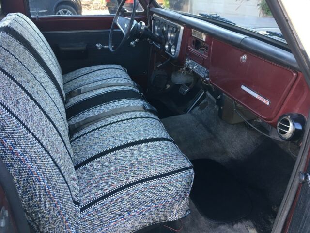 1969 Burgundy Chevrolet C-10 Standard Cab Pickup