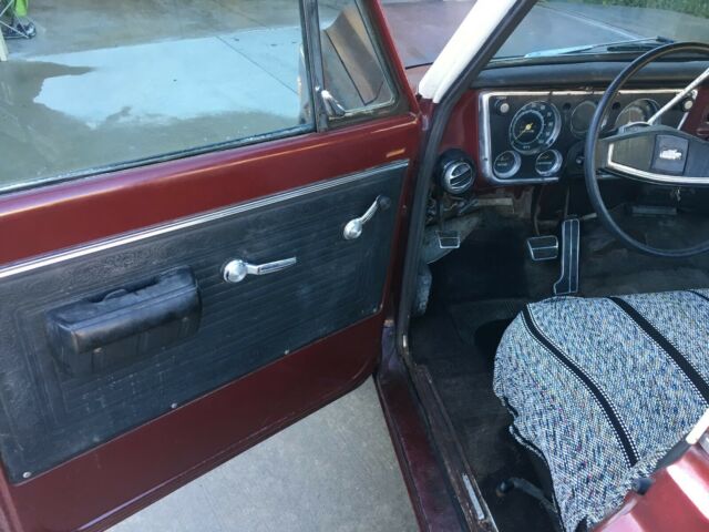 1969 Burgundy Chevrolet C-10 Standard Cab Pickup