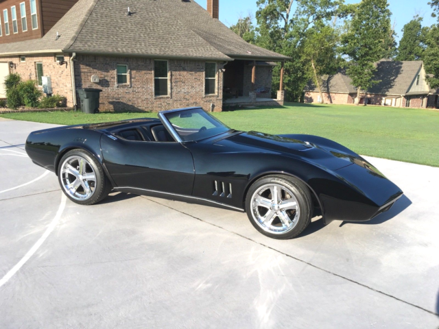 1969 Black Chevrolet Corvette Convertible