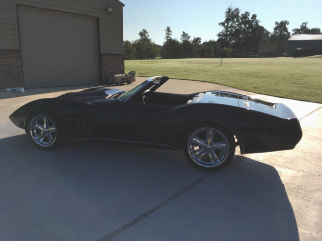1969 Black Chevrolet Corvette Convertible