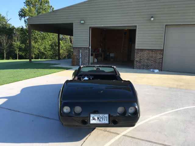 1969 Black Chevrolet Corvette Convertible