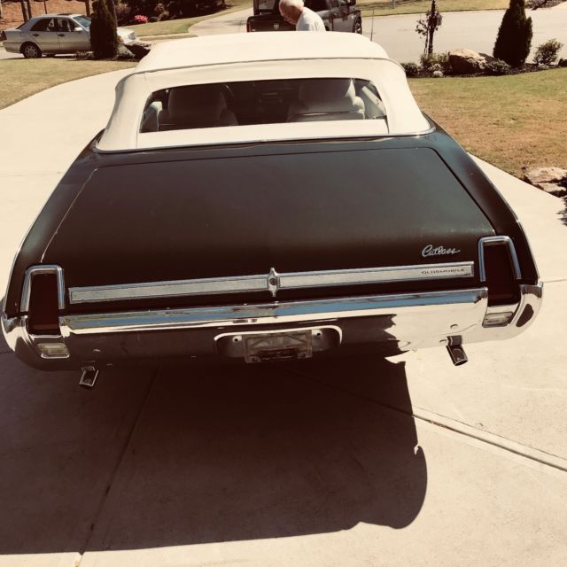 1969 Green Oldsmobile Cutlass Convertible