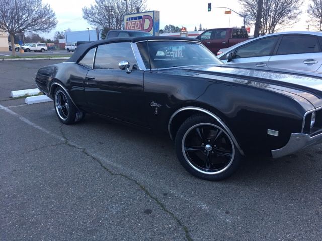 1969 Black Oldsmobile Cutlass Convertible