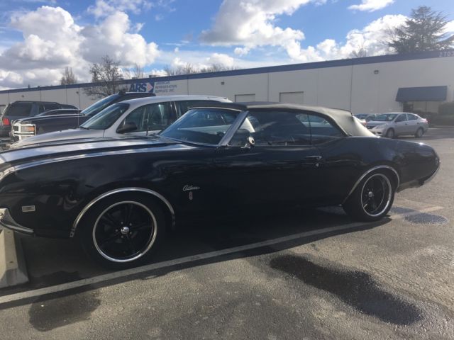 1969 Black Oldsmobile Cutlass Convertible