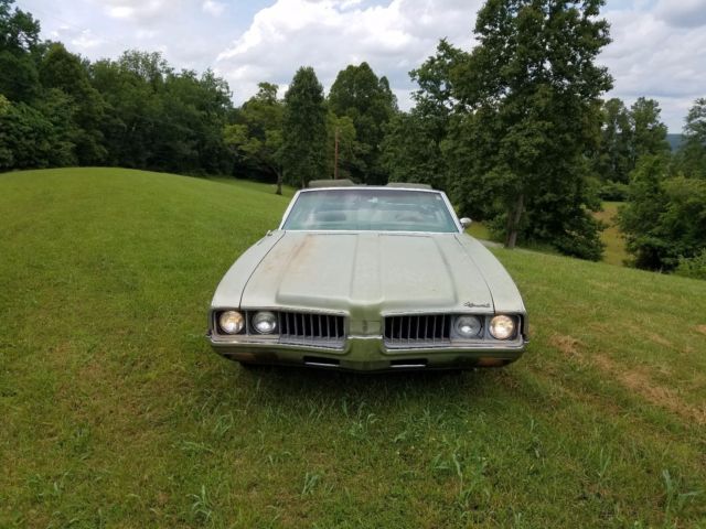 1969 Green Oldsmobile Cutlass Convertible
