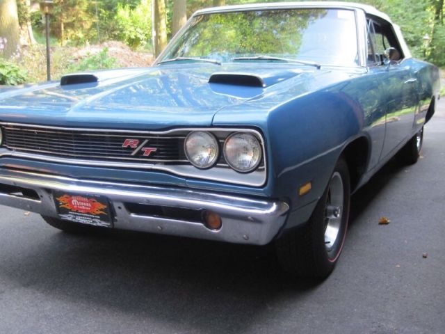 1969 Blue Dodge Coronet Convertible